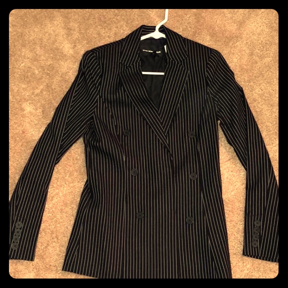 Pinstripe women’s business casual jacket